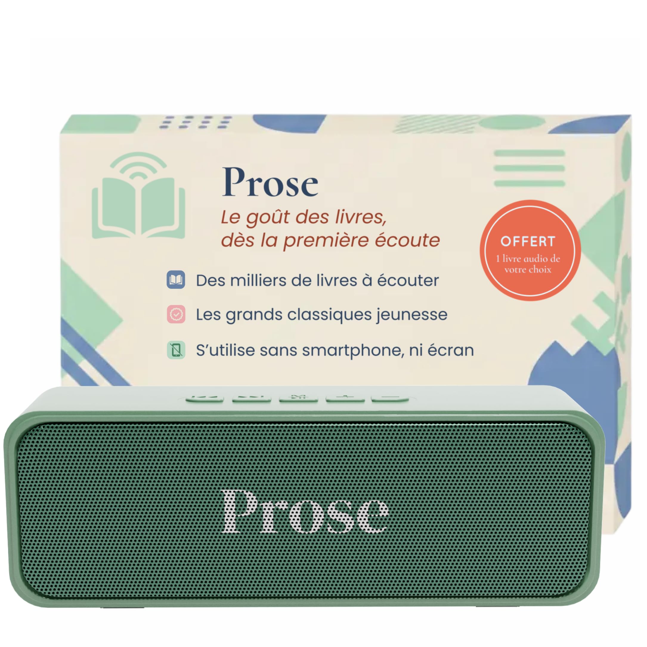Prose Boite à histoires 7-14 ans Sans Smartphone ni Écran Adapté Dyslexie et Difficultés de Lecture Programme primaire et collège Classiques Aventures Fantasy 1 Livre Offert
