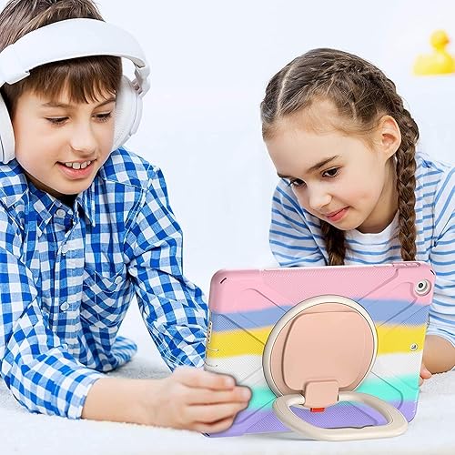 Vista 289 de Funda para iPad (A16) de 11 pulgadas 2025, Aslo para iPad 10 de 10.9 pulgadas 2022, funda resistente a prueba de golpes, soporte giratorio, soporte