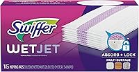 Vista 11 de Swiffer WetJet Limpiador para Pisos de Madera, Recarga para Mopa con Aerosol, Multisuperficie, 12 Unidades (El Embalaje Puede Variar)