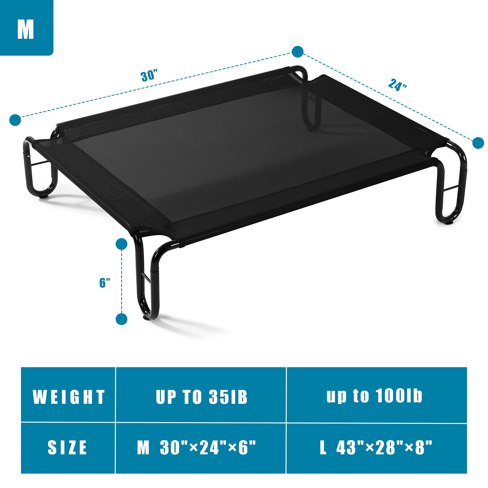 HIPIPET Elevated Dog Bed 30