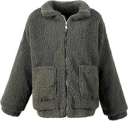 trendy fluffy jacket