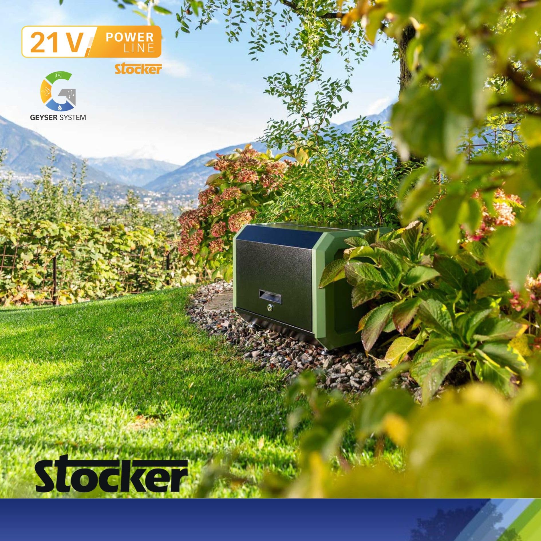 STOCKER - Geyser PRO rozpylacz na komary do ogrodu - zasięg 240 m / 3600 m² - pilot zdalnego sterowania Wi-Fi, łatwa instalacja
