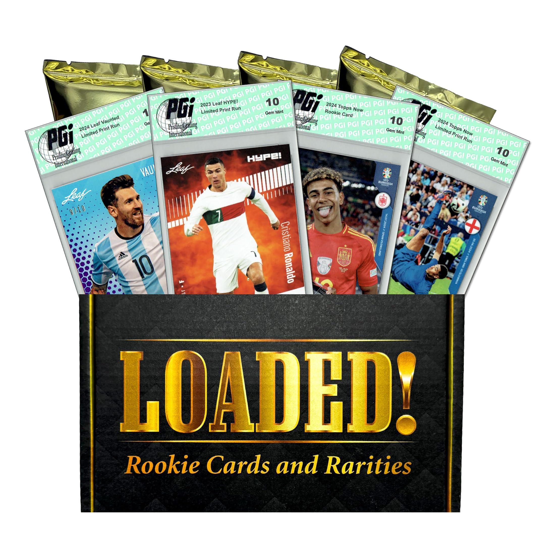 Soccer Nat. Colors: 4 PGI 10 Rookies & SPs - Messi, Mbappe, Zidane+