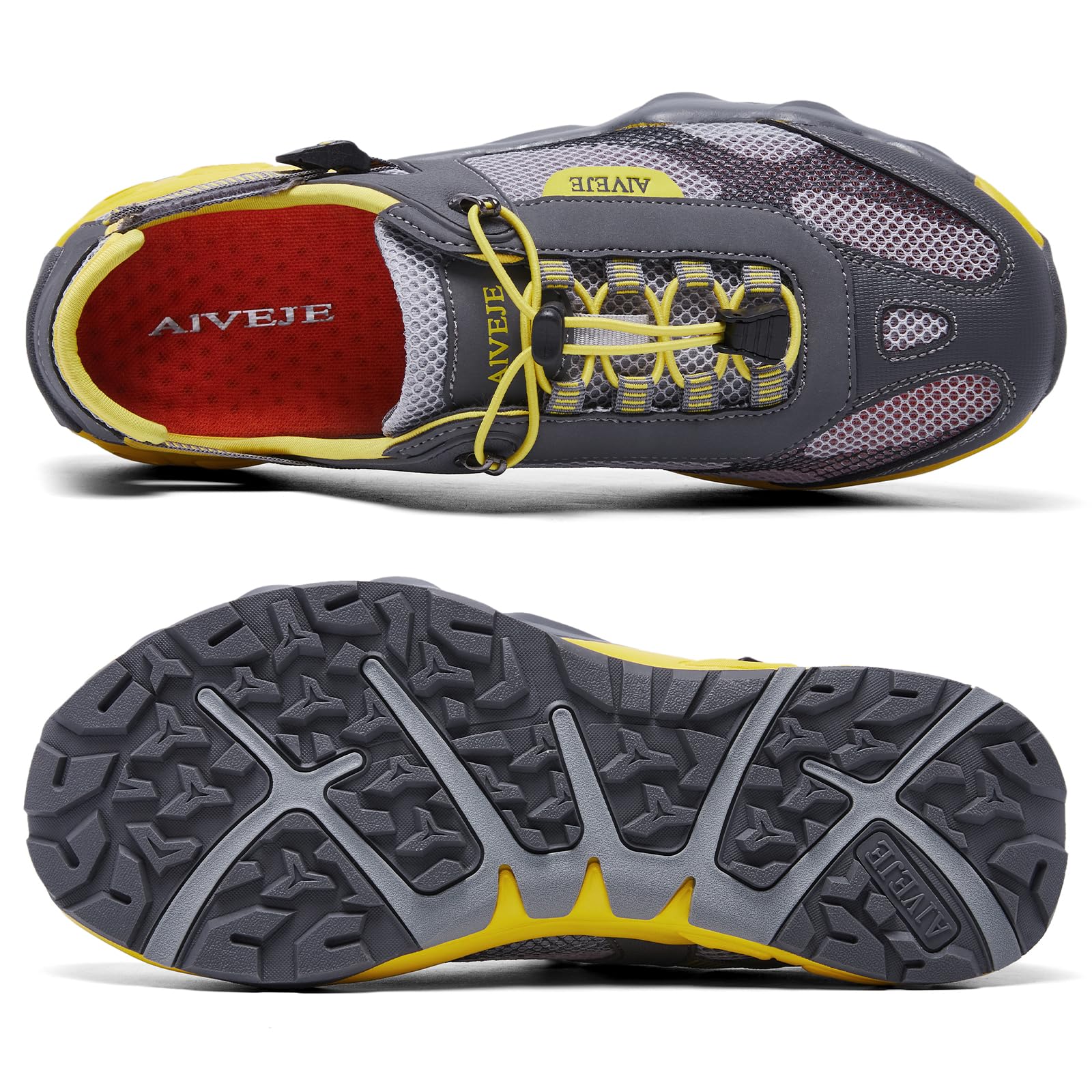 Zapatos de agua para hombre, antideslizantes, de secado rápido, para verano, al aire libre, senderismo, atletismo