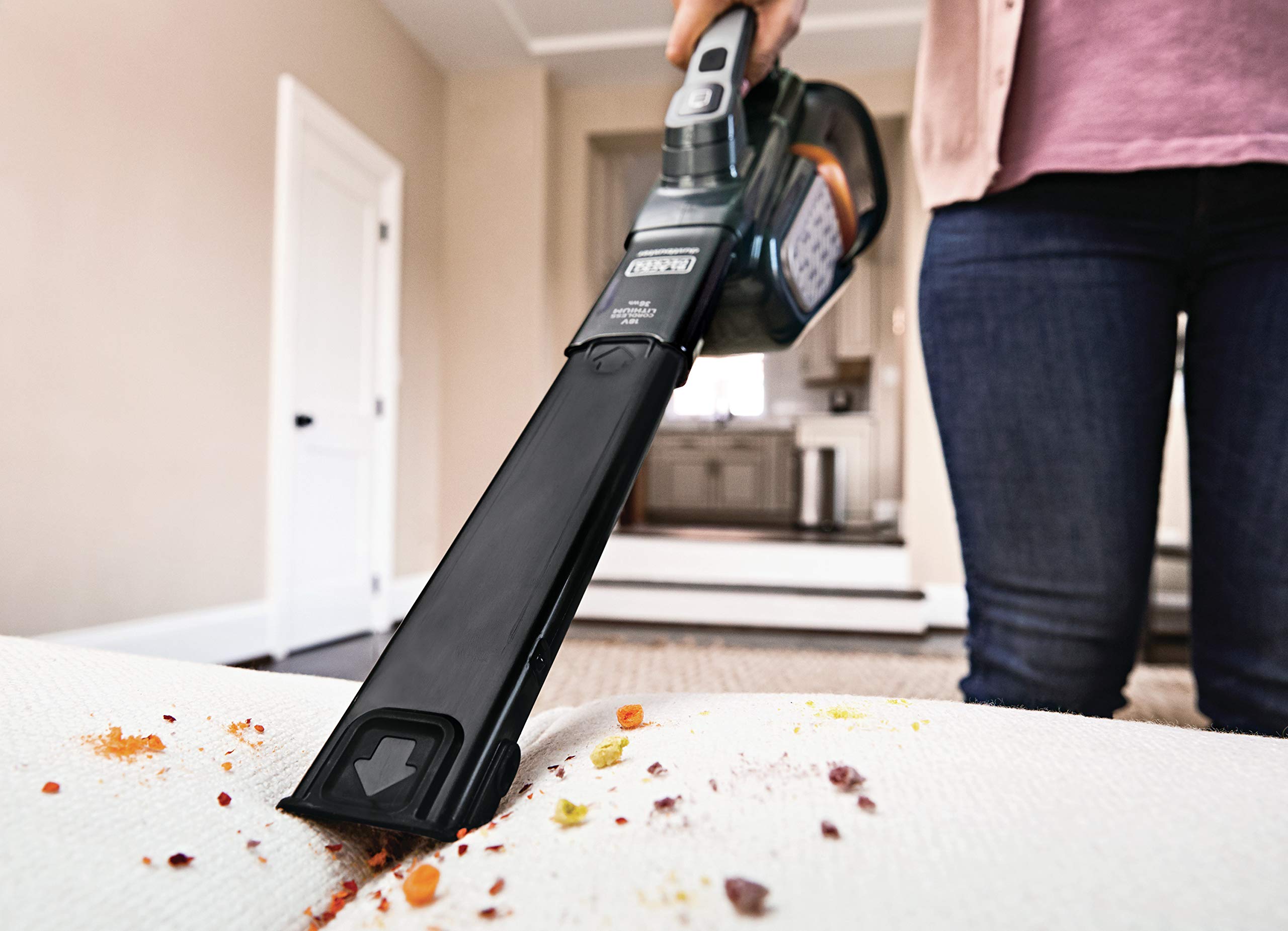 Black & Decker, Odkurzacz ręczny akumulatorowy Dustbuster 18V / 2.0Ah (36 Wh), akumulator litowo-jonowy, BHHV520JF