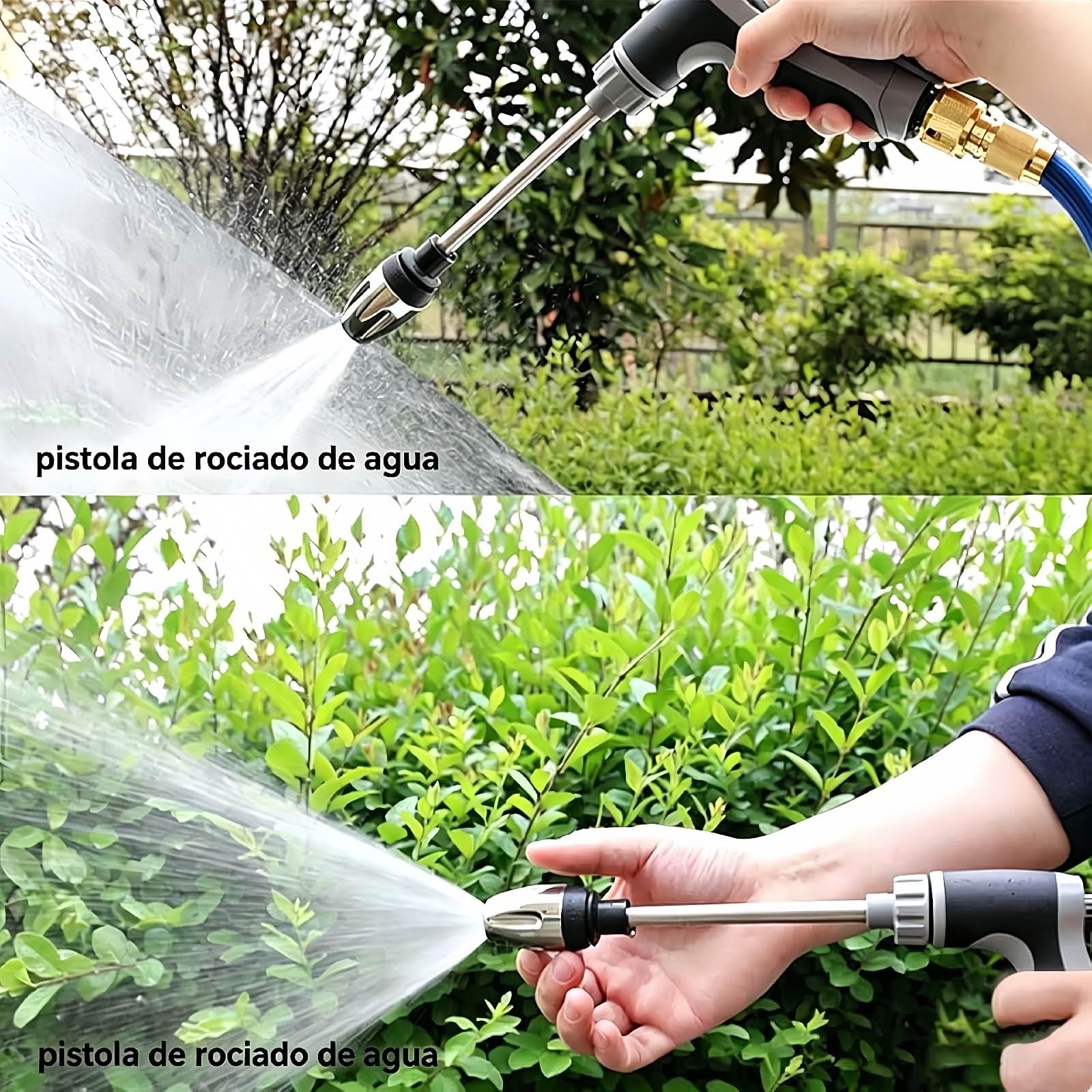 Jetterix Pressure Washer 2026 – Boquilla de Alta Presión para Manguera, Cañón de Espuma Multifuncional con Niveles Ajustables – Limpiador para Coche, Terraza, Jardín y Patio (2pcs)