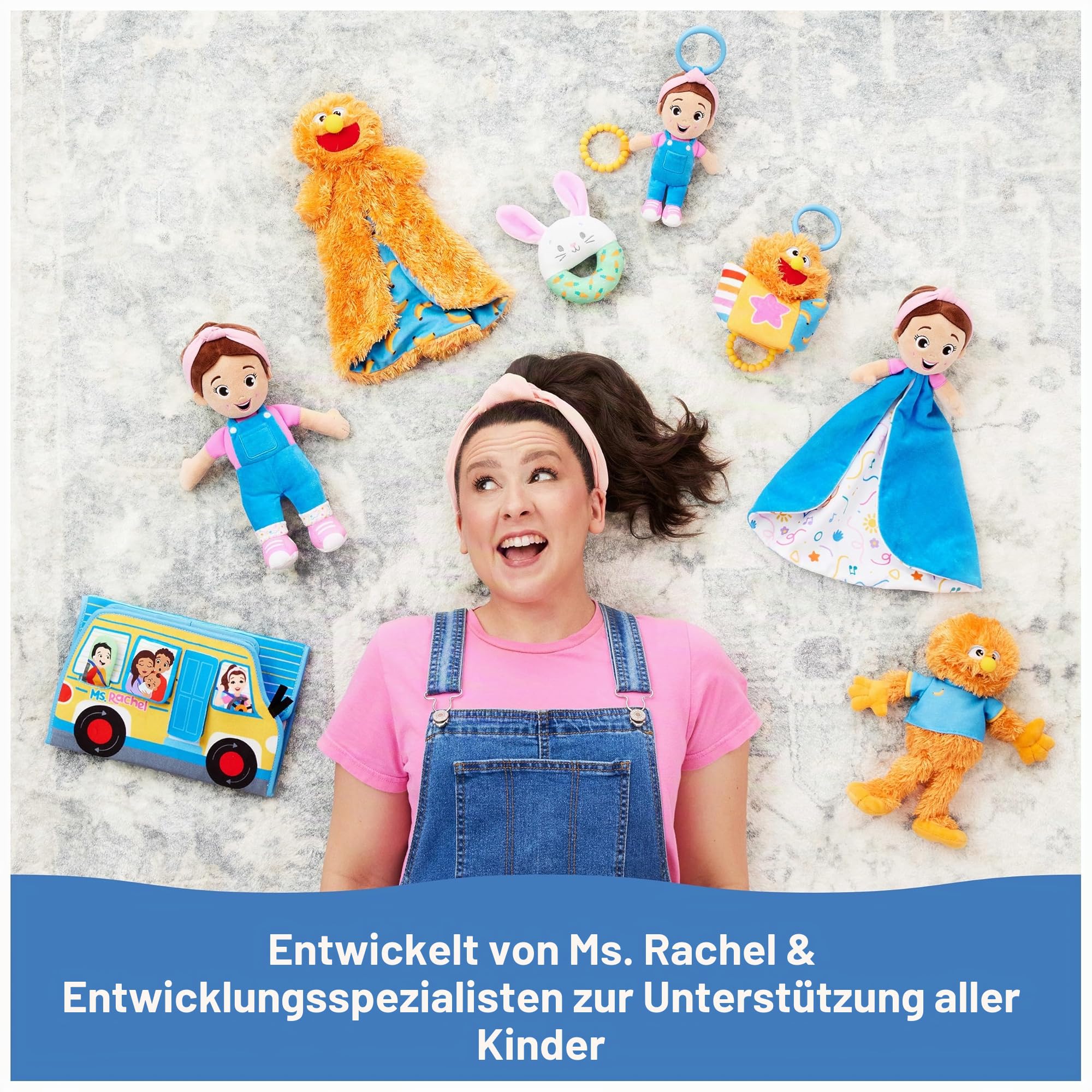Ms. Rachel Speak & Sing Puppe 40,6 cm hoch, interaktives Spielzeug mit 4 Liedern & 16+ Sätzen, Kleinkindspielzeug für Mädchen und Jungen im Alter von 6 Monaten bis 3+ Jahren
