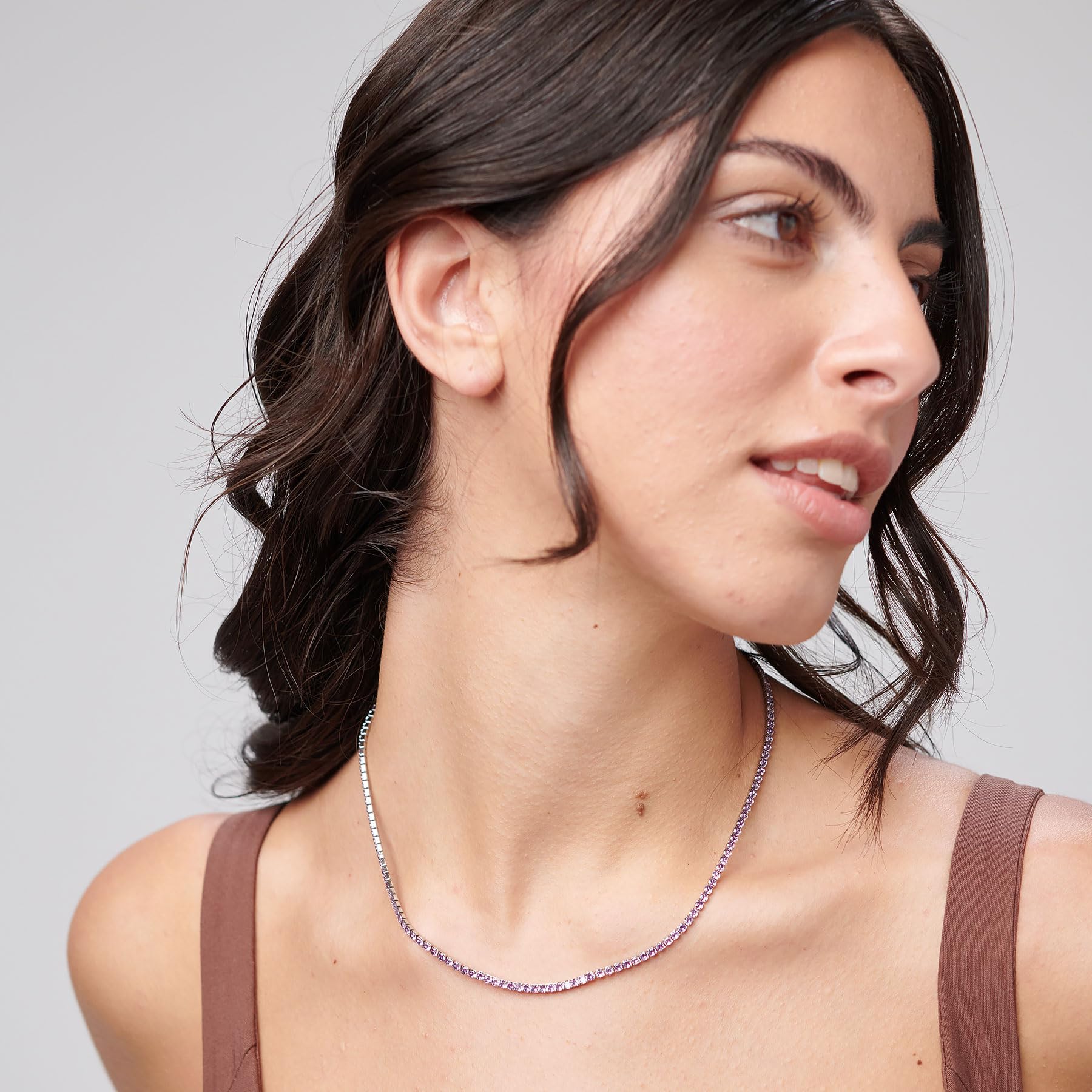 Brosway Collana Donna Girocollo in Acciaio | Collana Girocollo Con Cubic Zirconia | Collezione Desideri - BEIN024