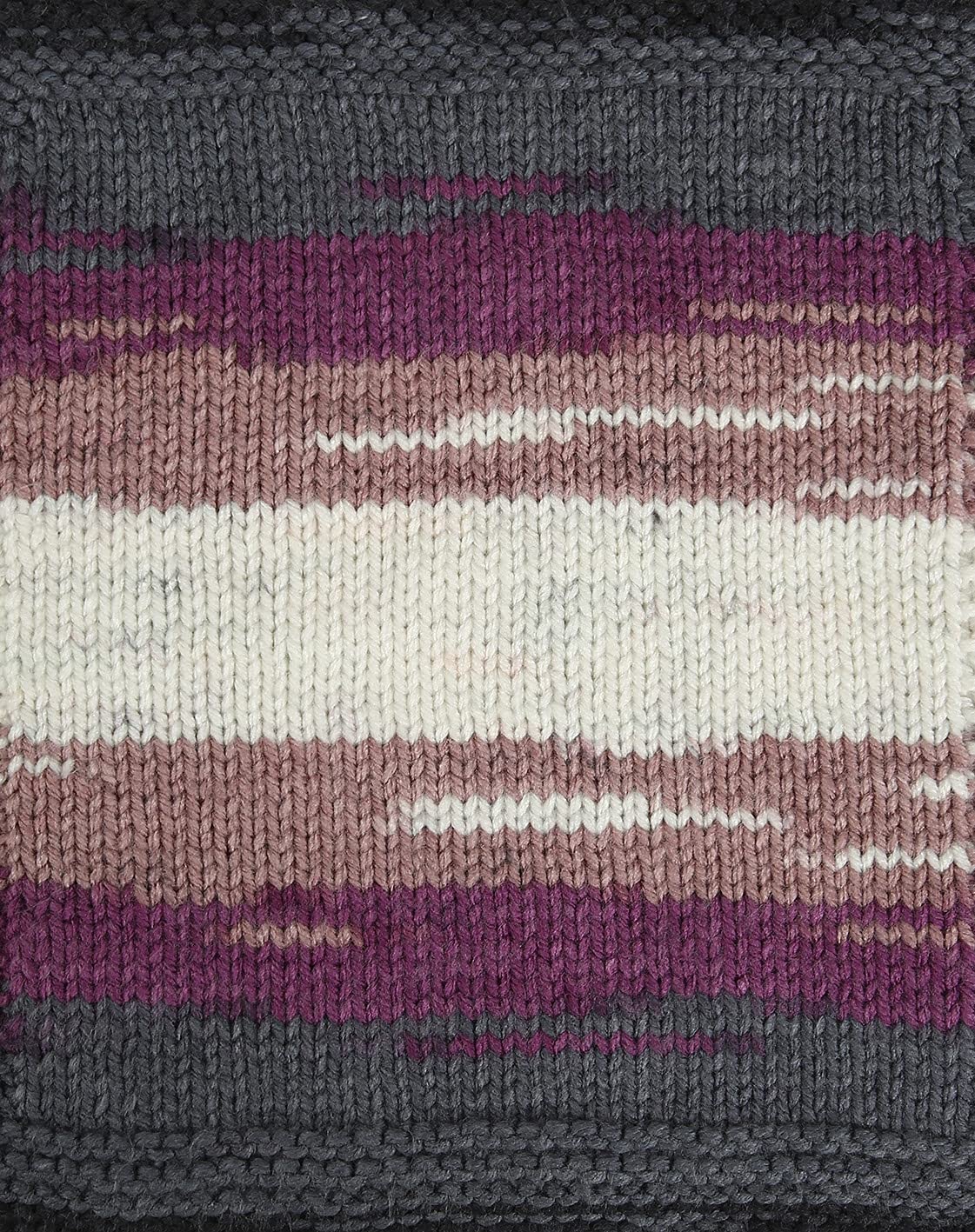 5 x 100 g Wollbiene Batik, 500 g Wool with Colour Gradient, Multicoloured, Knitting Wool, Crochet Wool (5400 Dark Grey, Berry, White) - Image 2
