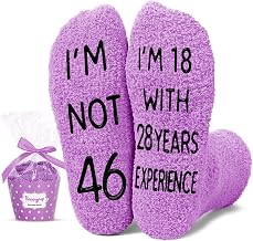HAPPYPOP Birthday Gifts for Her - 41st 49th 50th Birthday Socks for Female in Their 40s