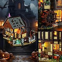 Vista 5 de Vaodest Luz LED para Lego Disney 21341 Hocus Pocus: juego de cabaña de las hermanas Sanderson, diseño y configuración compatible con el modelo 21341
