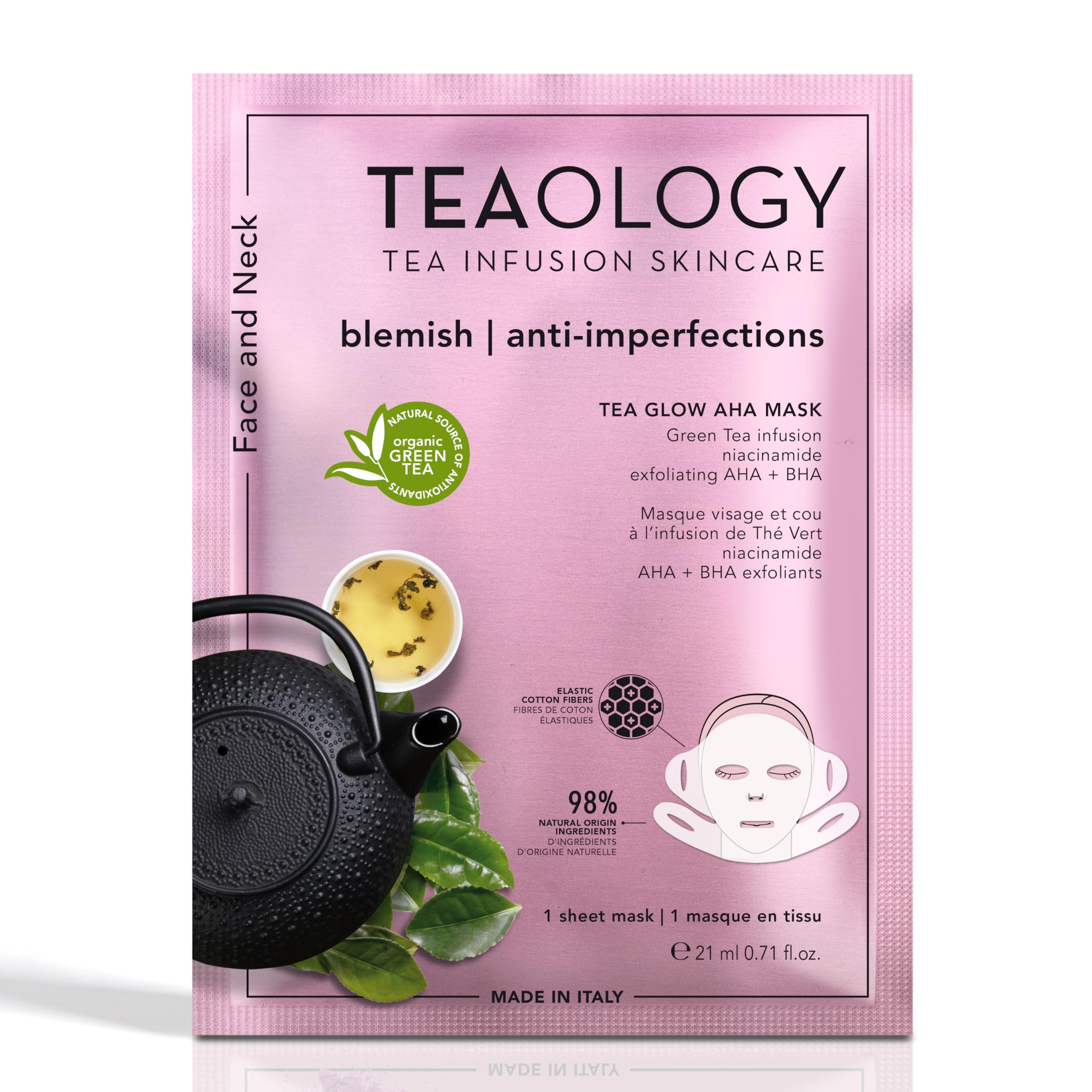 Teaology Gesichtsmaske Tea Glow AHA Mask 21 ml