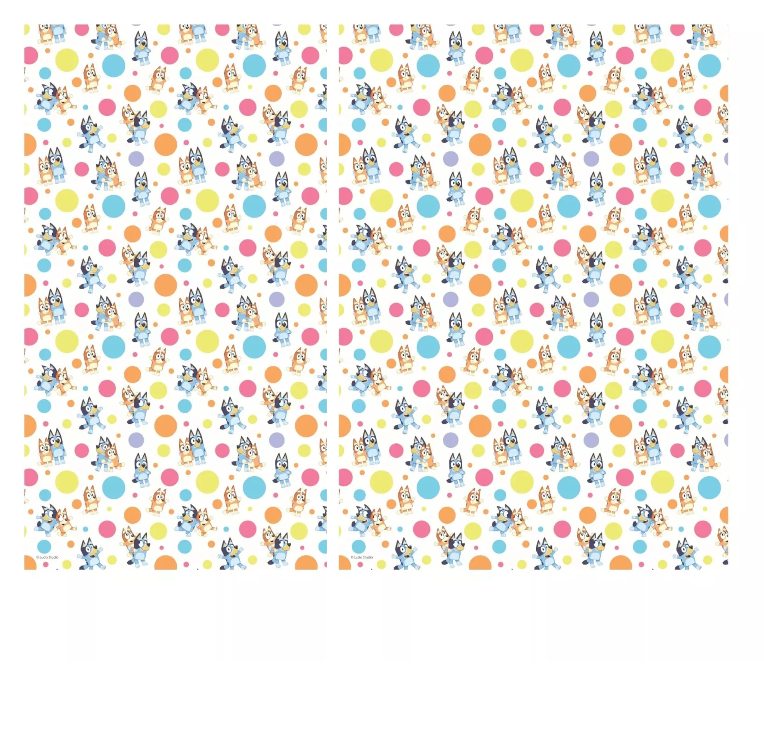 Bluey Wrapping Paper 2M Roll Wrap - Bluey Gift Wrap