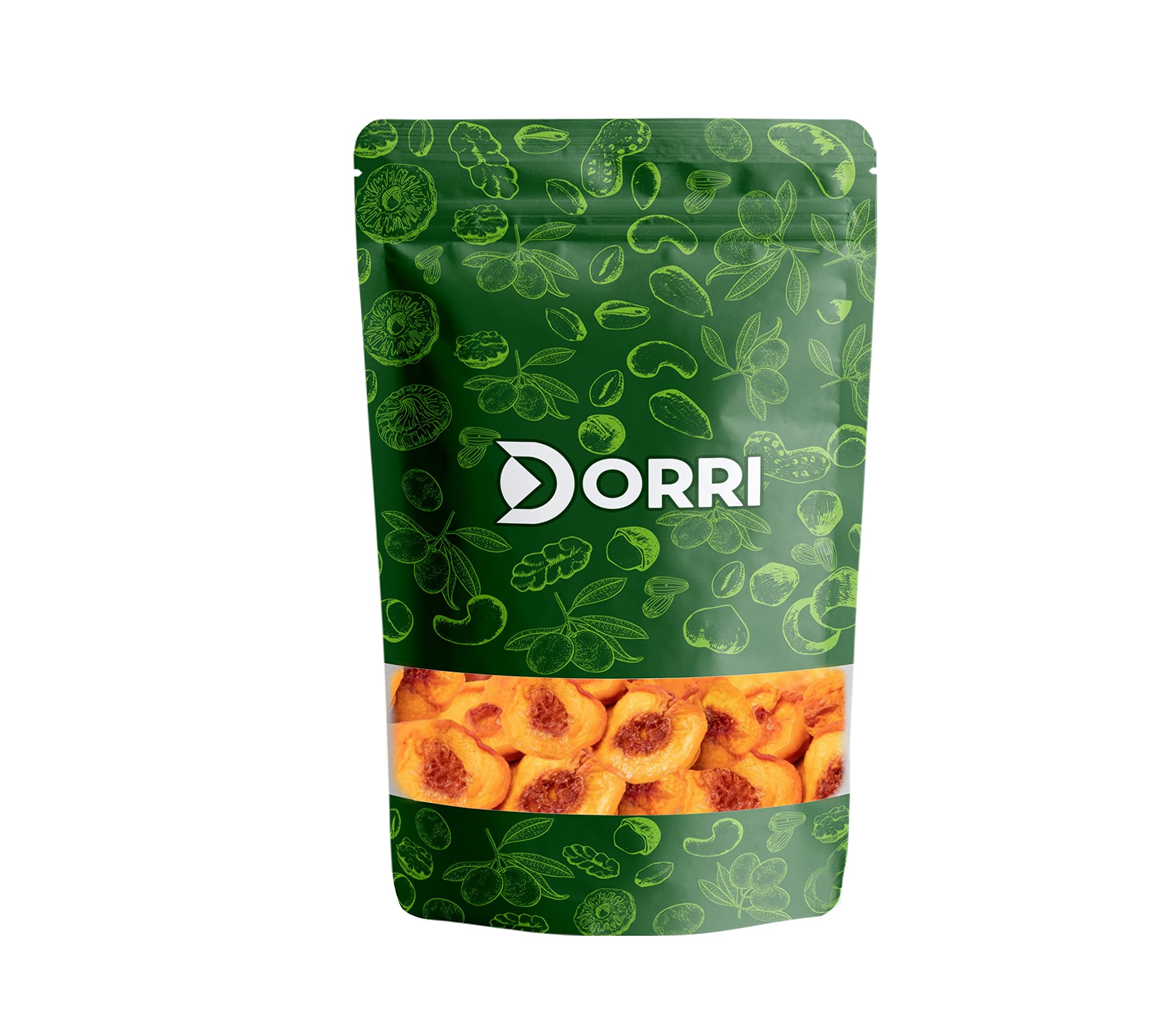 Dorri - Dried Peaches 1kg | Premium Quality Dried Fruit, Dried Peach Halves, Premium Soft Dried Peach, Healthy Snack (Available from 100g to 5kg)