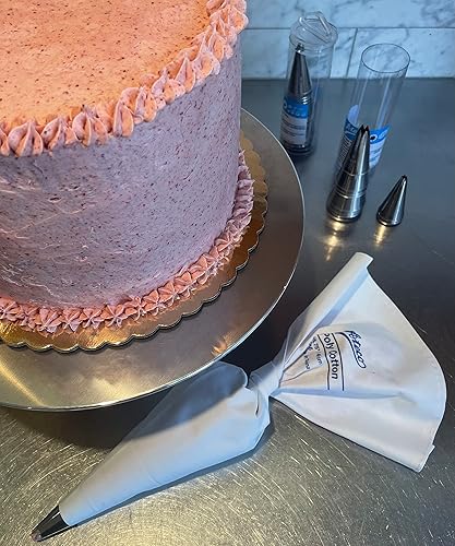 Miniatura 2 de Ateco 3812 Paquete de 1 bolsa de pastelería y decoración de polialgodón, 11.8 pulgadas, color blanco