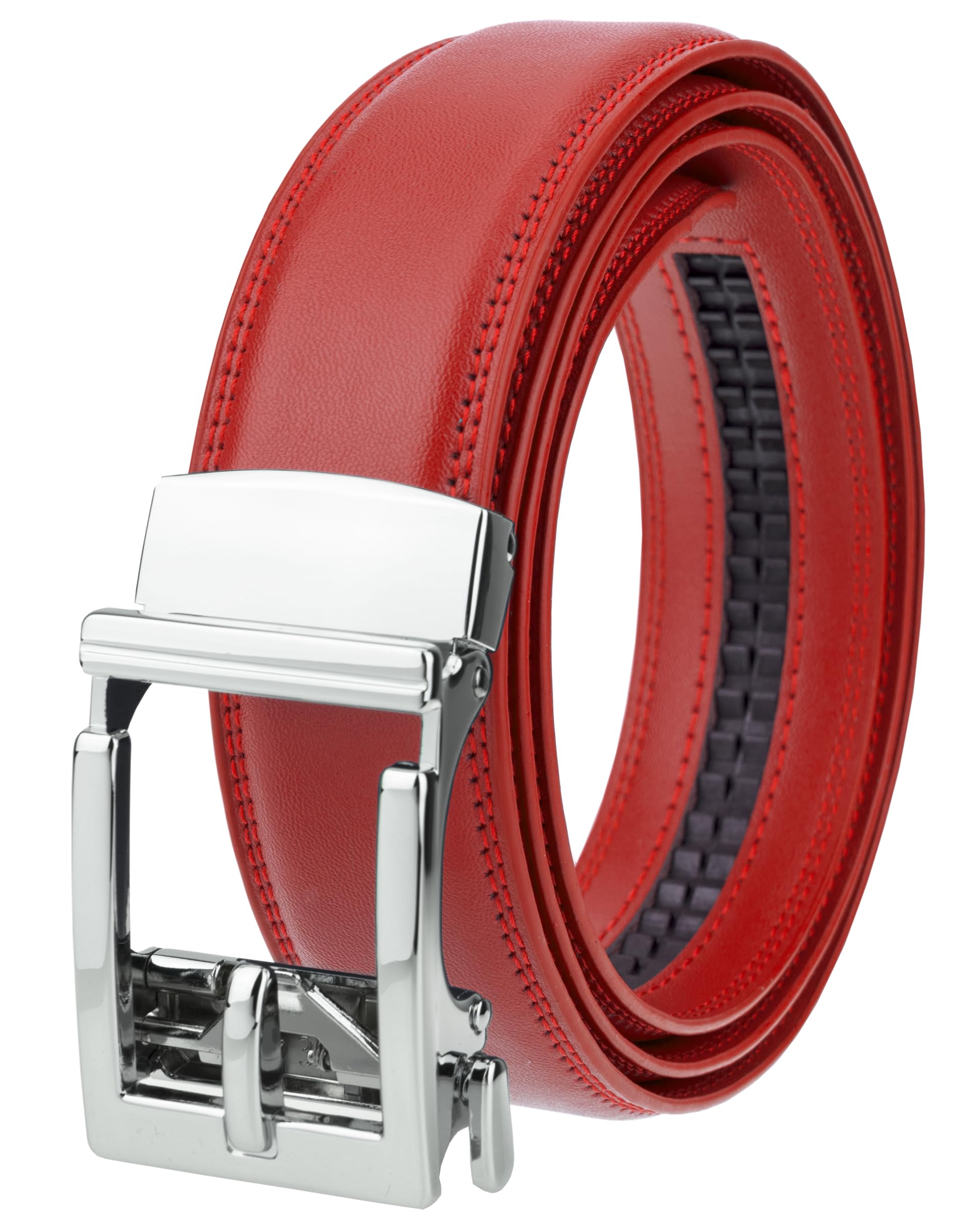 gelante Ratchet Belt for Men, Mens Belts Leather 1.3'' Adjustable Trim to Fit Dress Belt-picture-32