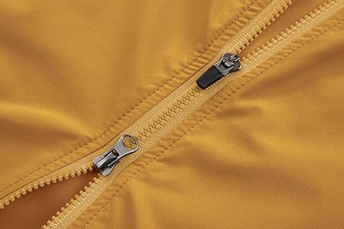 Miniatura 5 de Chaqueta de ciclismo para hombre, ultraligera, 4 bolsillos, resistente al viento, impermeable, rompevientos, doble cremallera abierta