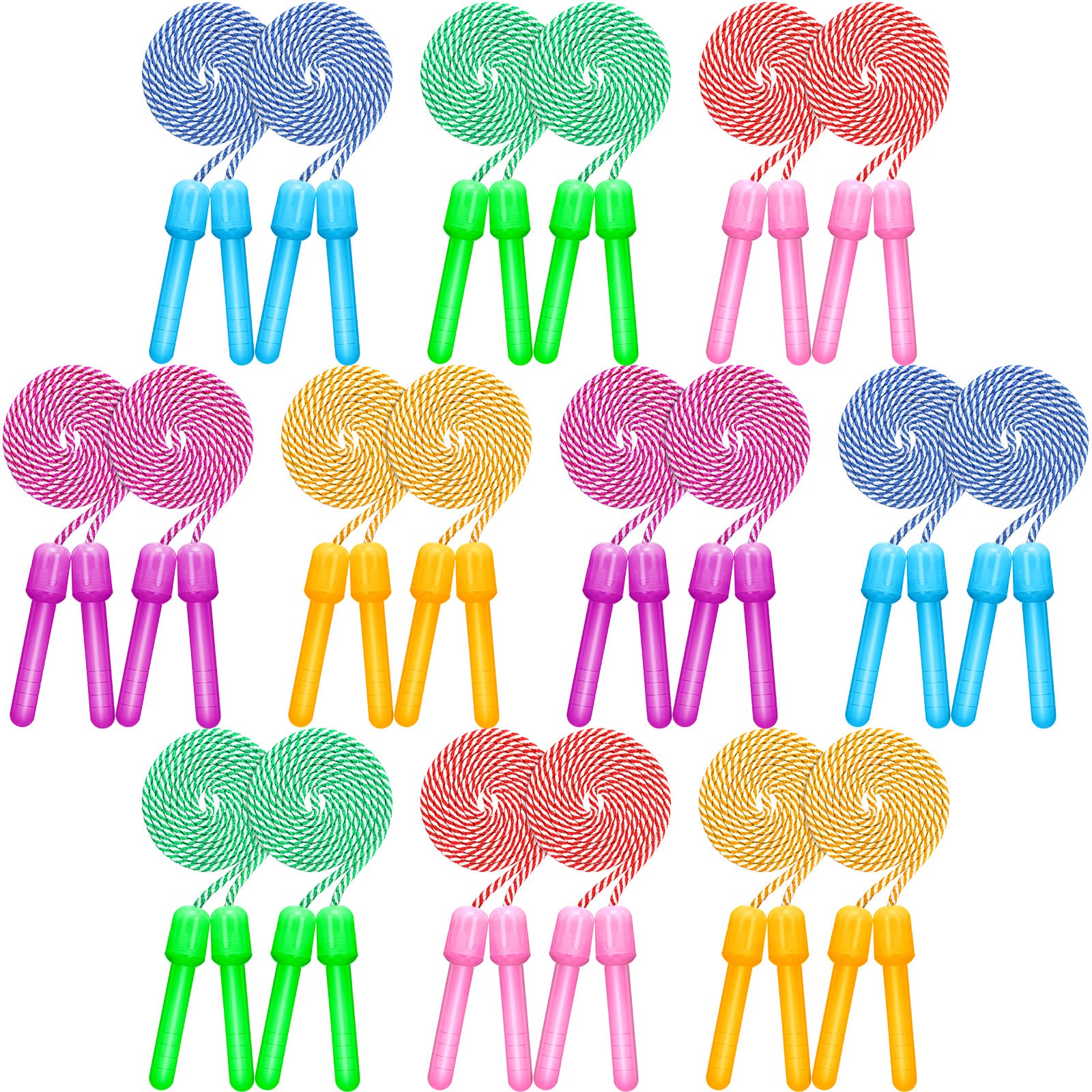 Amazon | Vinsot 子供用 縄跳び 8~18 縄跳び ストライプロープ