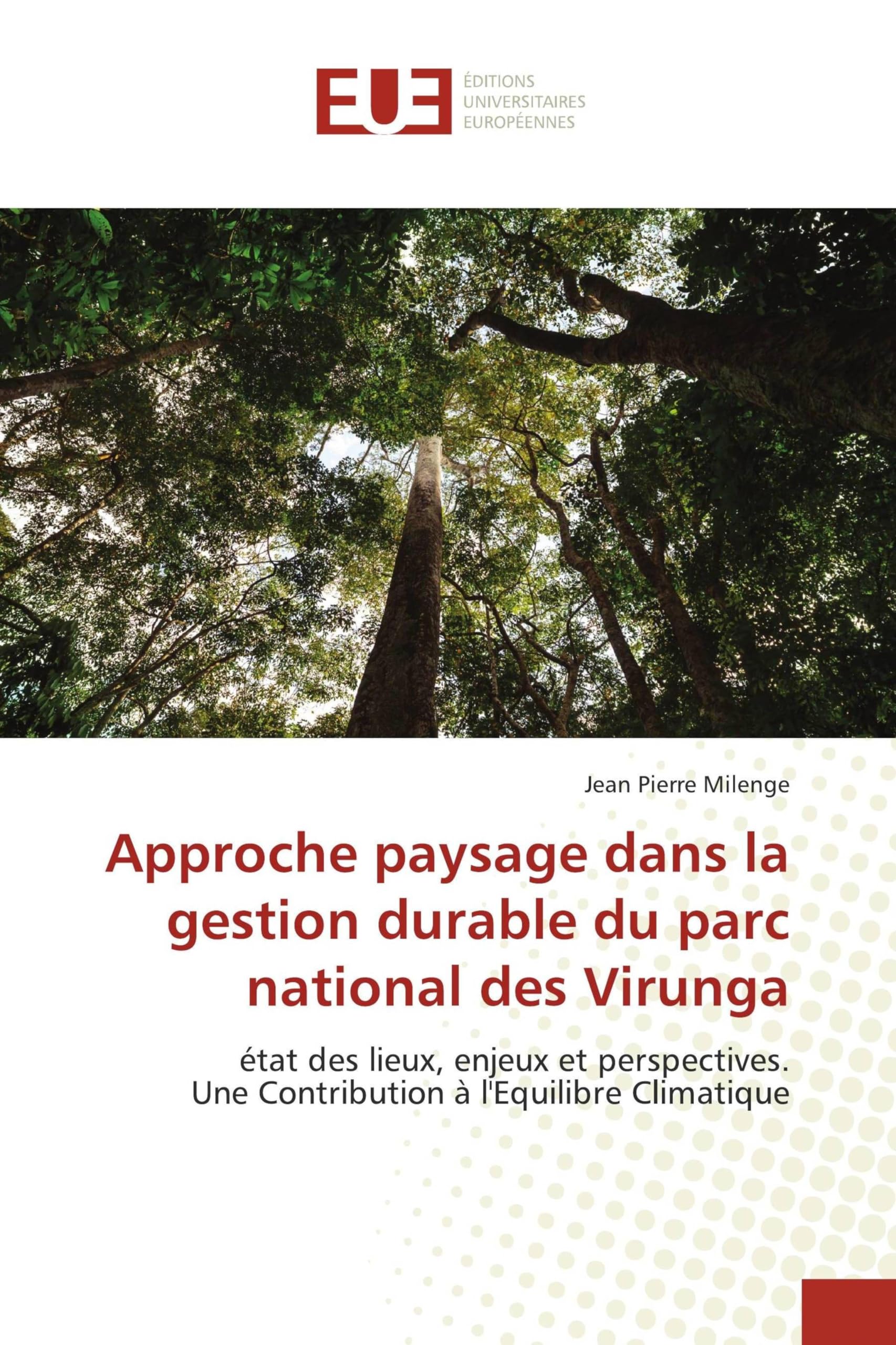 Approche paysage dans la gestion durable du parc national des Virunga: état des lieux, enjeux et perspectives.Une Contribution à l'Equilibre Climatique