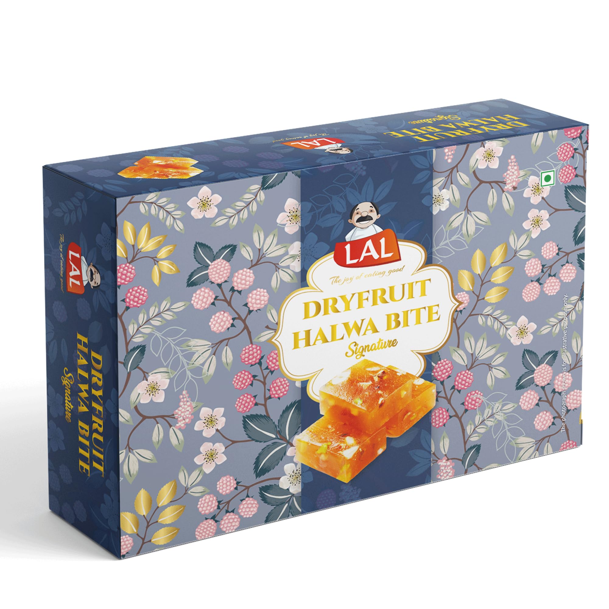 Lal Sweets Dry Fruit Halwa Bites 400gm | Made With Pure Desi and Fresh Almonds, Healthy Cashew Nuts, Pistachio | Authentic and Fresh Indian Dessert|