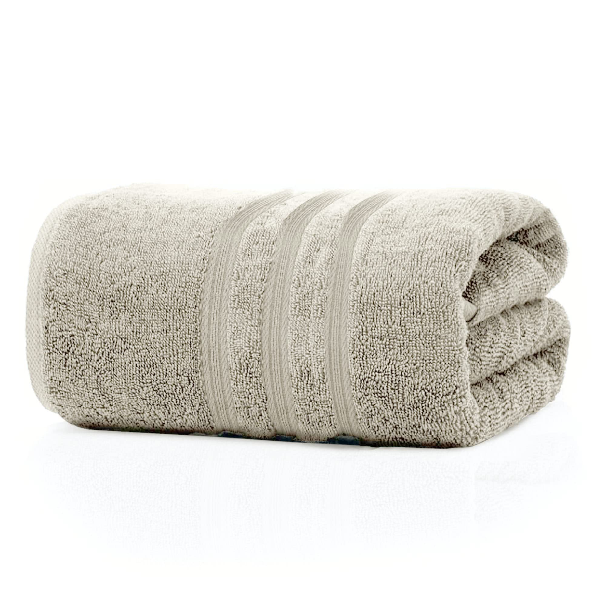 KAMI Quality Indian Bath Towel Highly Absorbent Thick Bathroom Towels Soft Hotel 5 Star for Bath and Spa one Pack (70 X 140 cm) 660 GSM Super Soft Hotel Quality Towel (Gray)