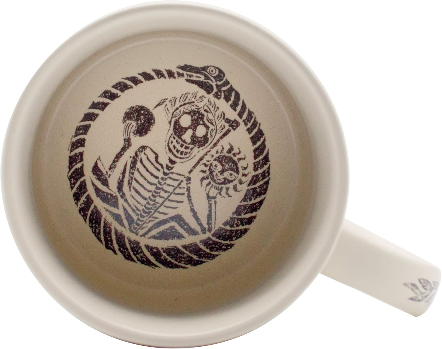 The Unemployed Philosophers Guild Memento Mori Coffee Mug - Features Classic Images Taken from Burial Monument Carvings, Comes in a Gift Box, 14 oz - Image 4