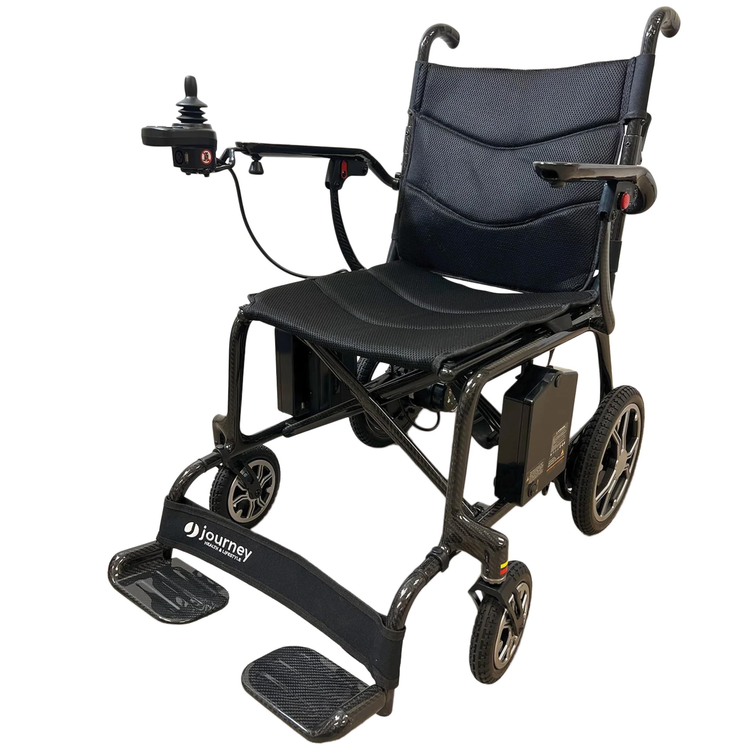 Journey Air Elite Lightweight Folding Power Chair - Portable Motorized Mobility Chair - Lightweight Foldable Electric Wheelchairs for Adults