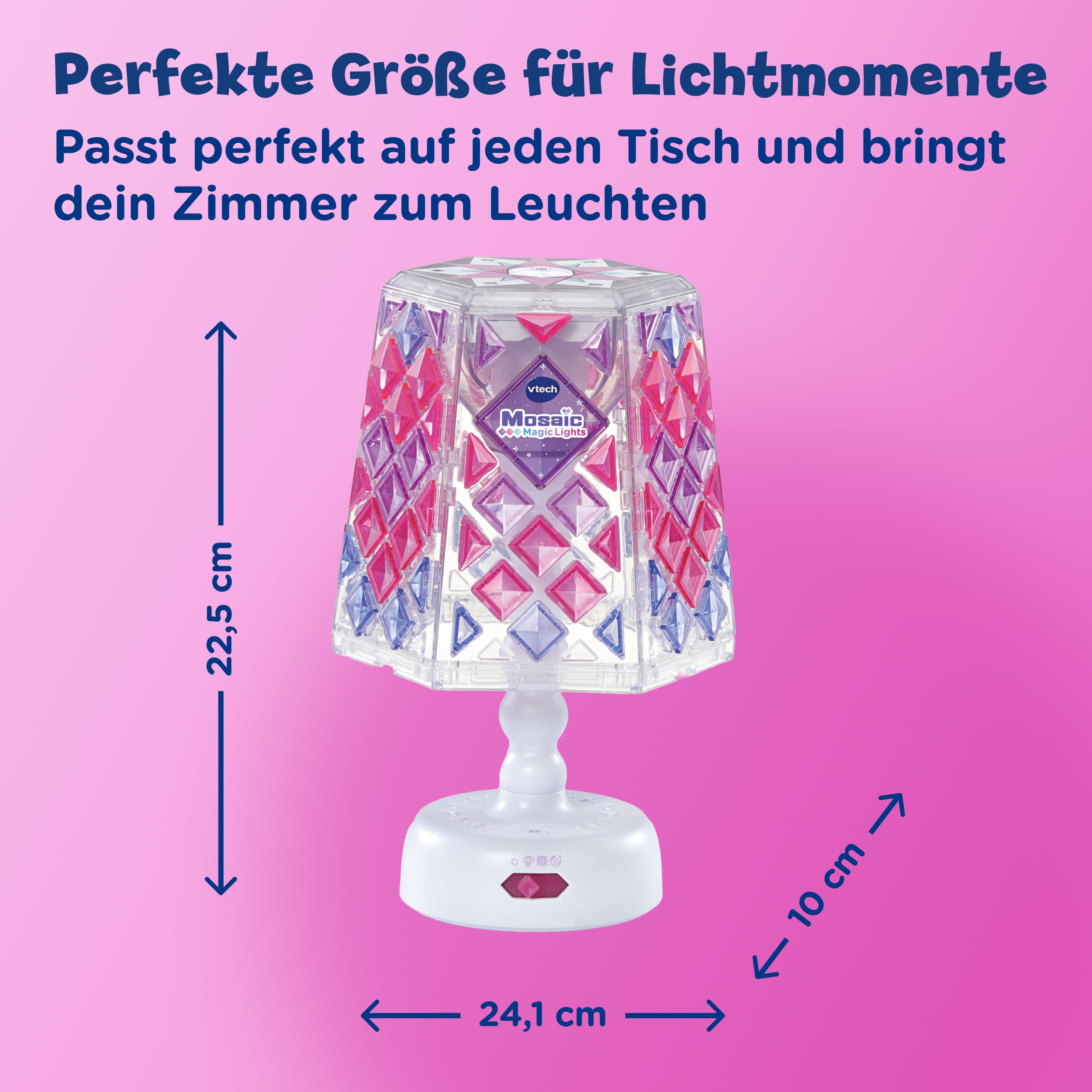 VTech Mosaic Magic Lights – Kinderlampe mit Mosaiksteinen