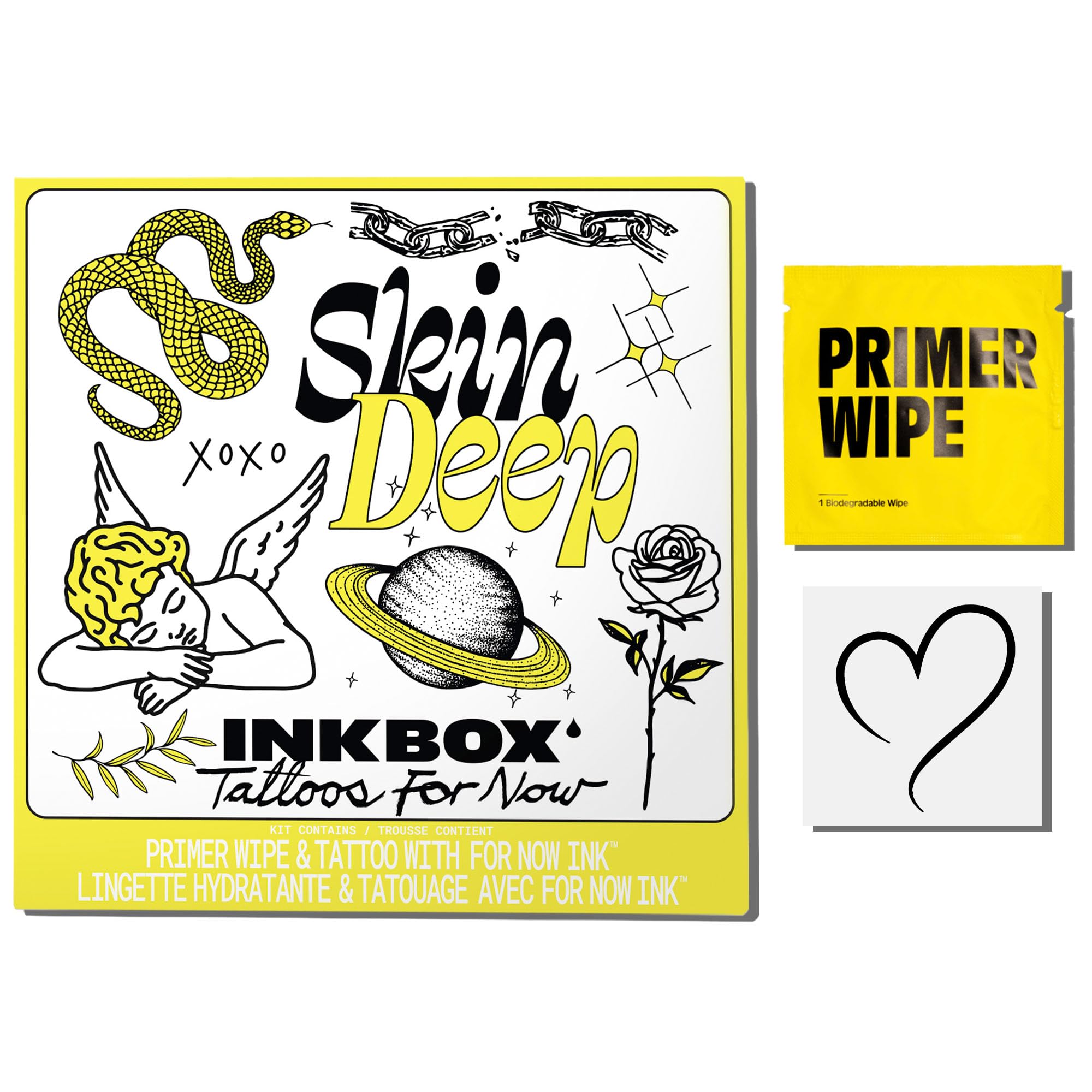 Temporary Tattoos, Semi-Permanent Tattoo, One Premium Easy Long Lasting, Water-Resistant Temp Tattoo with For Now Ink - Lasts 1-2 Weeks, Heart Tattoo, Aorta, 2 x 2 in