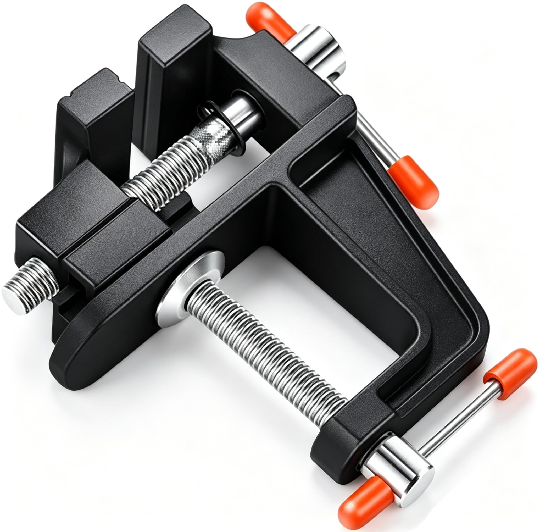 Lucmphi Mini Vise Clamp Small Bench Vice Clamp On Table Vise Workbench Carving Drill Press Clamping Vise For Wood Craft Carving Jewelry Making Diy Clip On Tool