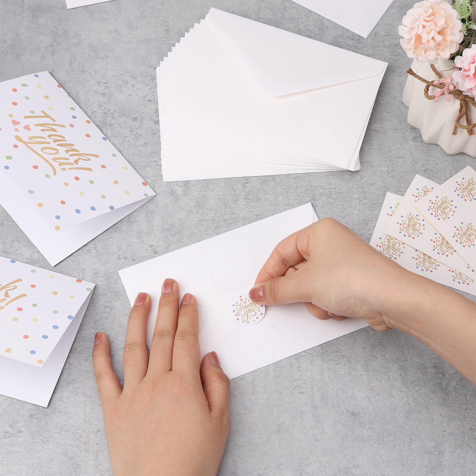 Xialvyu Thank You Cards with Envelopes and Stickers - Image 4