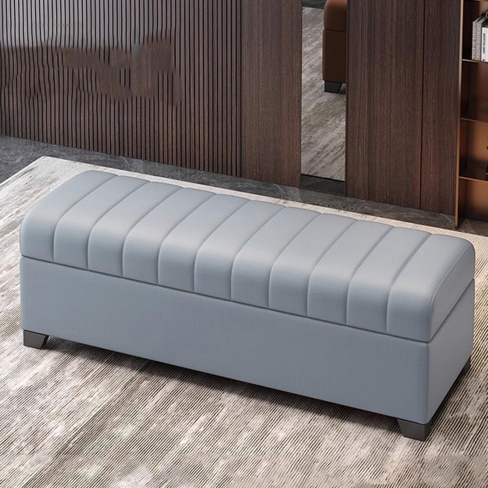Banc de rangement pour ranger le salon et la chambre sans désordre