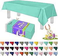 Vista 1 de Mantel de plástico de alta calidad - 54 in. x 108 pulgadas. Grandipity - Mantel rectangular (6 y 12 unidades), Agua (Aqua)