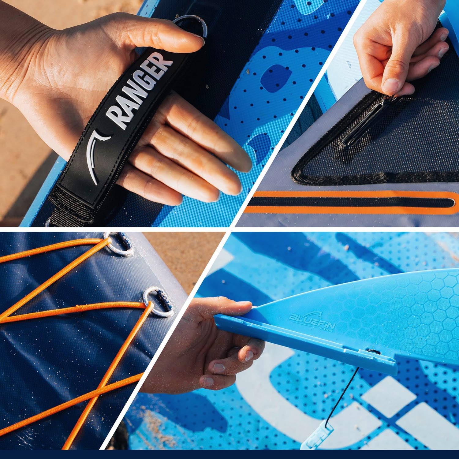 Kayak Hinchable Scout de Bluefin, Kayak Hinchable de 1 Plaza, Canoa Hinchable Alternativa