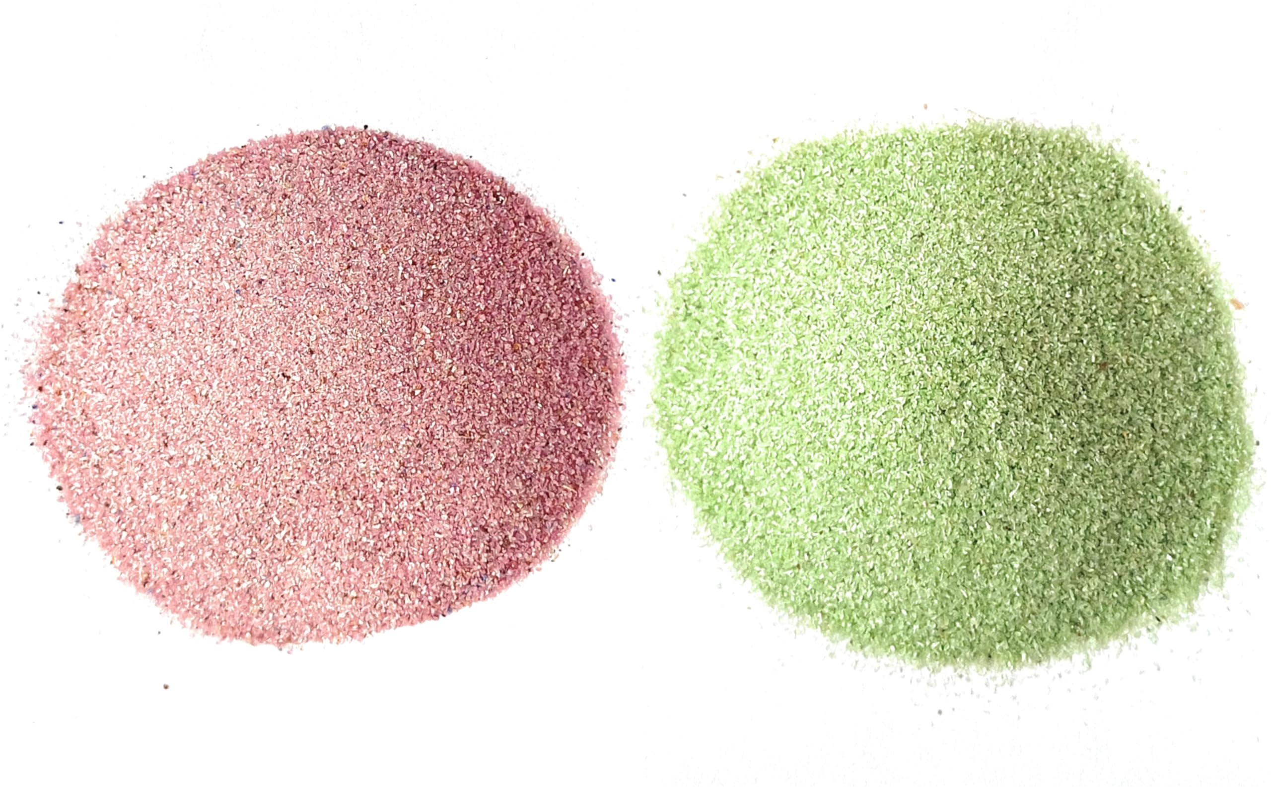 Diópsido de cromo en polvo triturado Ruby, juego de 2 con 100 unidades