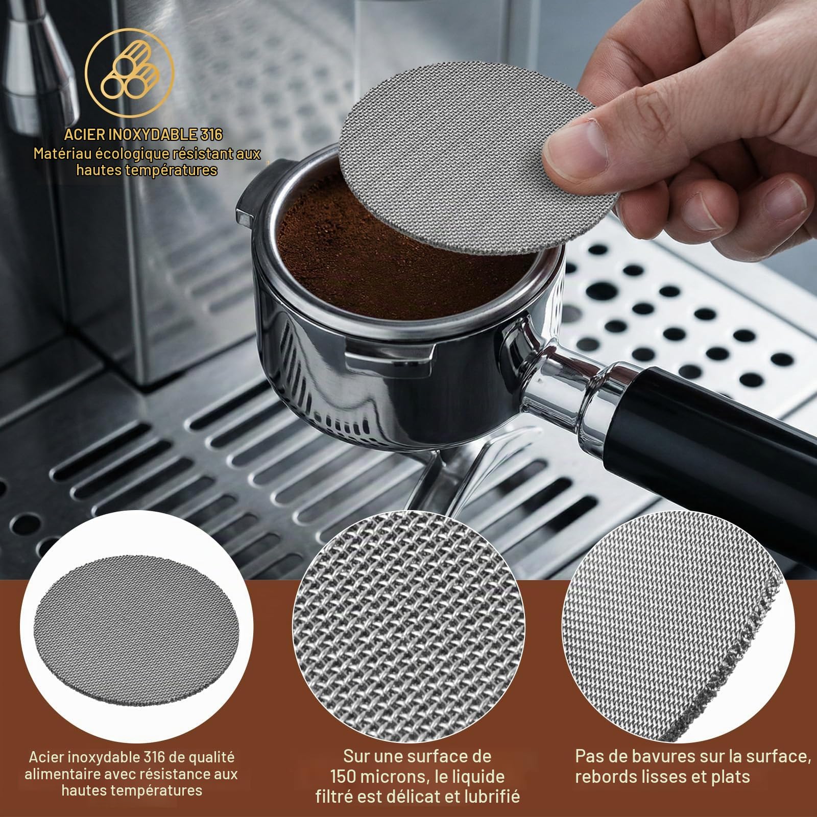 Porte-filtre 51 mm avec 3 Lugs