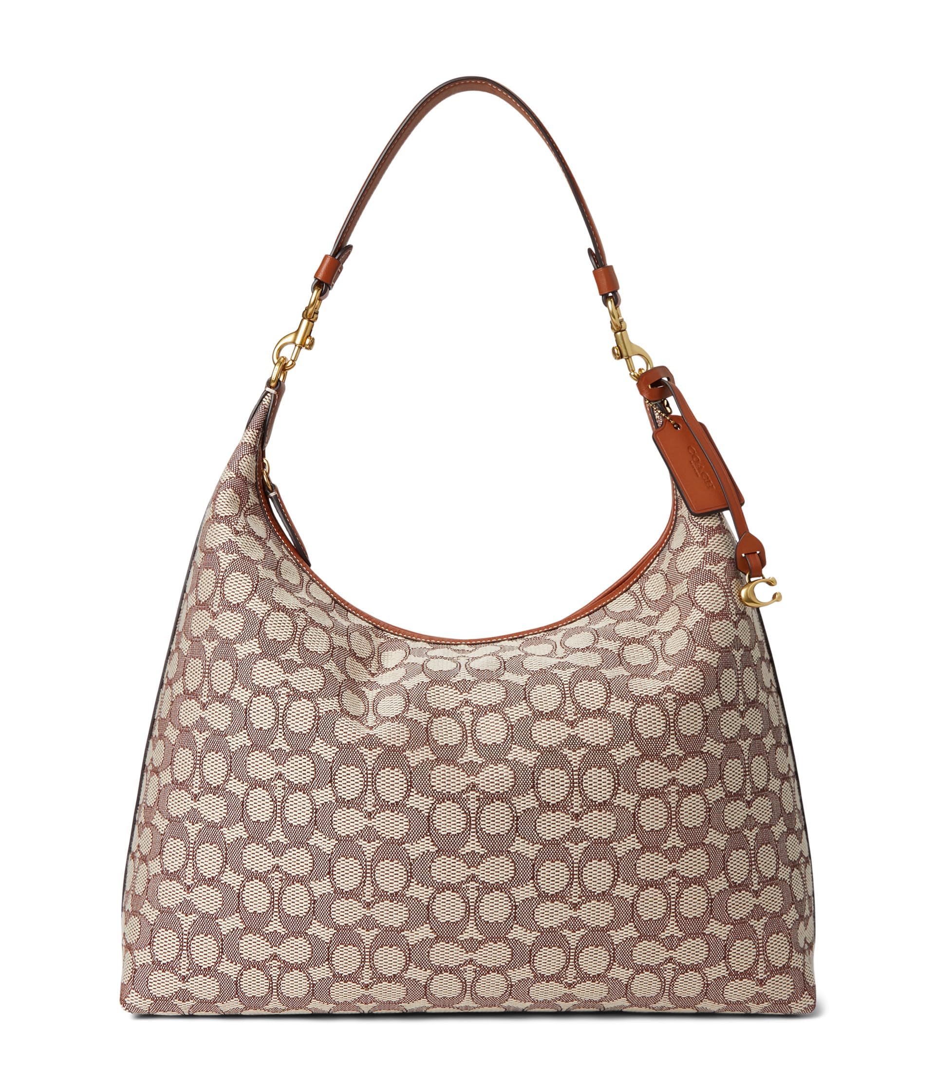 COACH Juliet Shoulder Bag 38 in Signature Textile Jacquard, Cocoa 