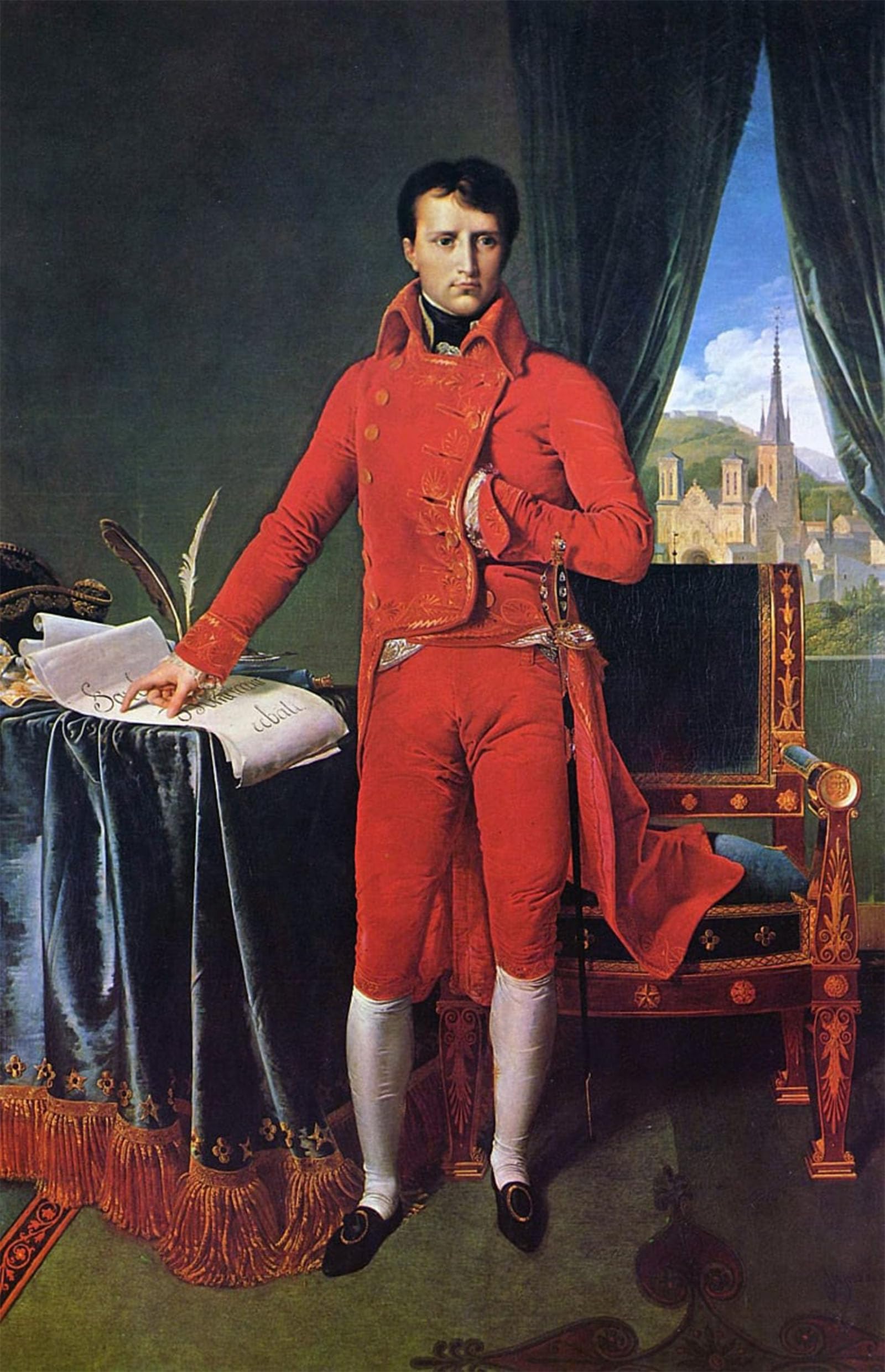 POSTERIIk Famous Print Pop Art Wall Art Graffiti Portrait of Napoleon Bonaparte As First Consul by Jean Auguste Ingres Art Prints for Home Decor 60x90cm