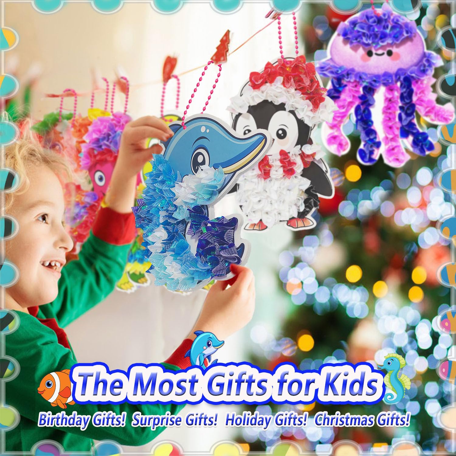 JRD&BS WINL Poke in Art Kit for Kids Ages 4-8 Creative DIY Craft Toy for 6 7 8 9 10 Old, color, klein bis mittel - Image 4