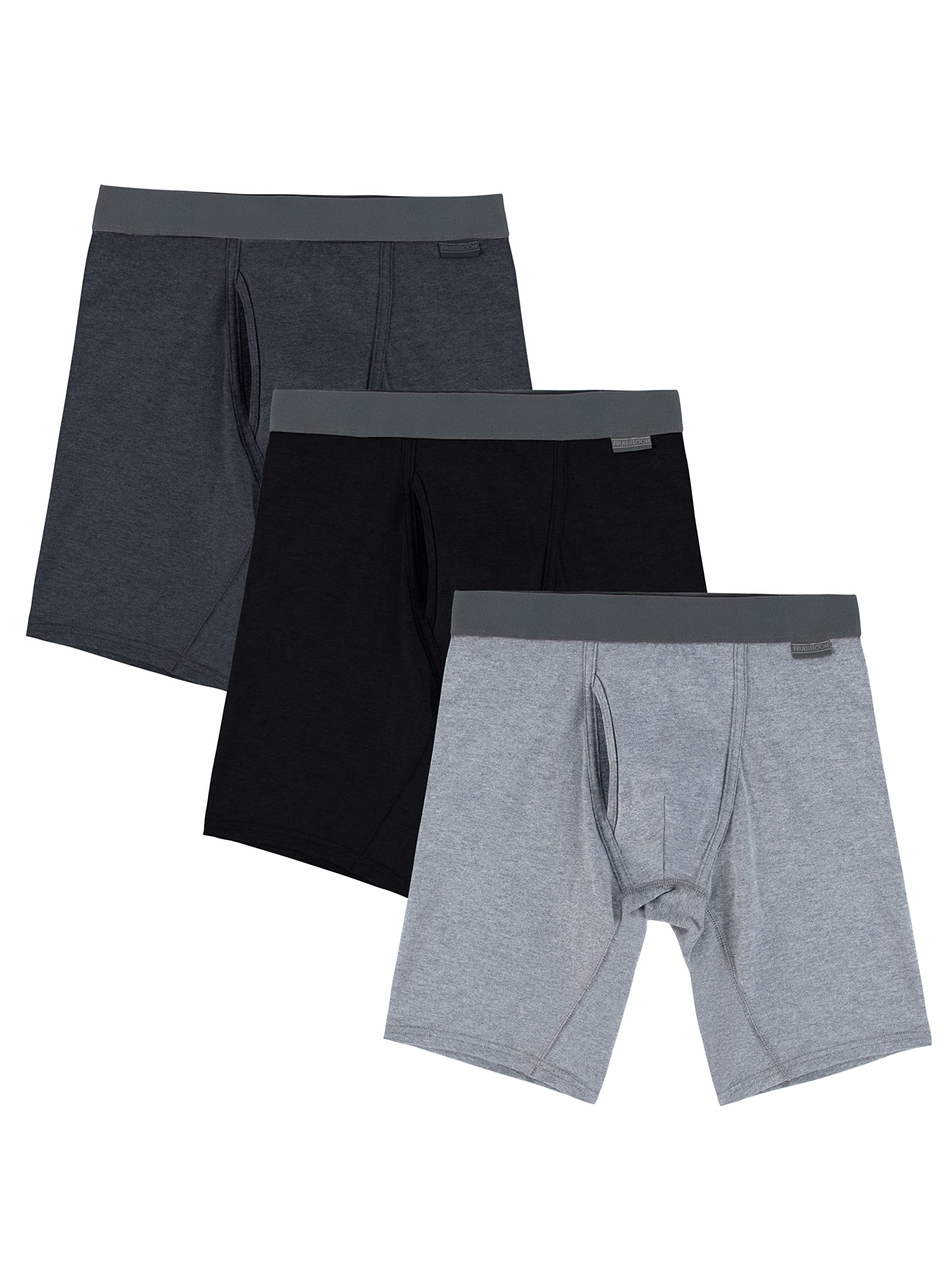Fruit of the Loom Men's Crafted Comfort Stretch Boxer Briefs
