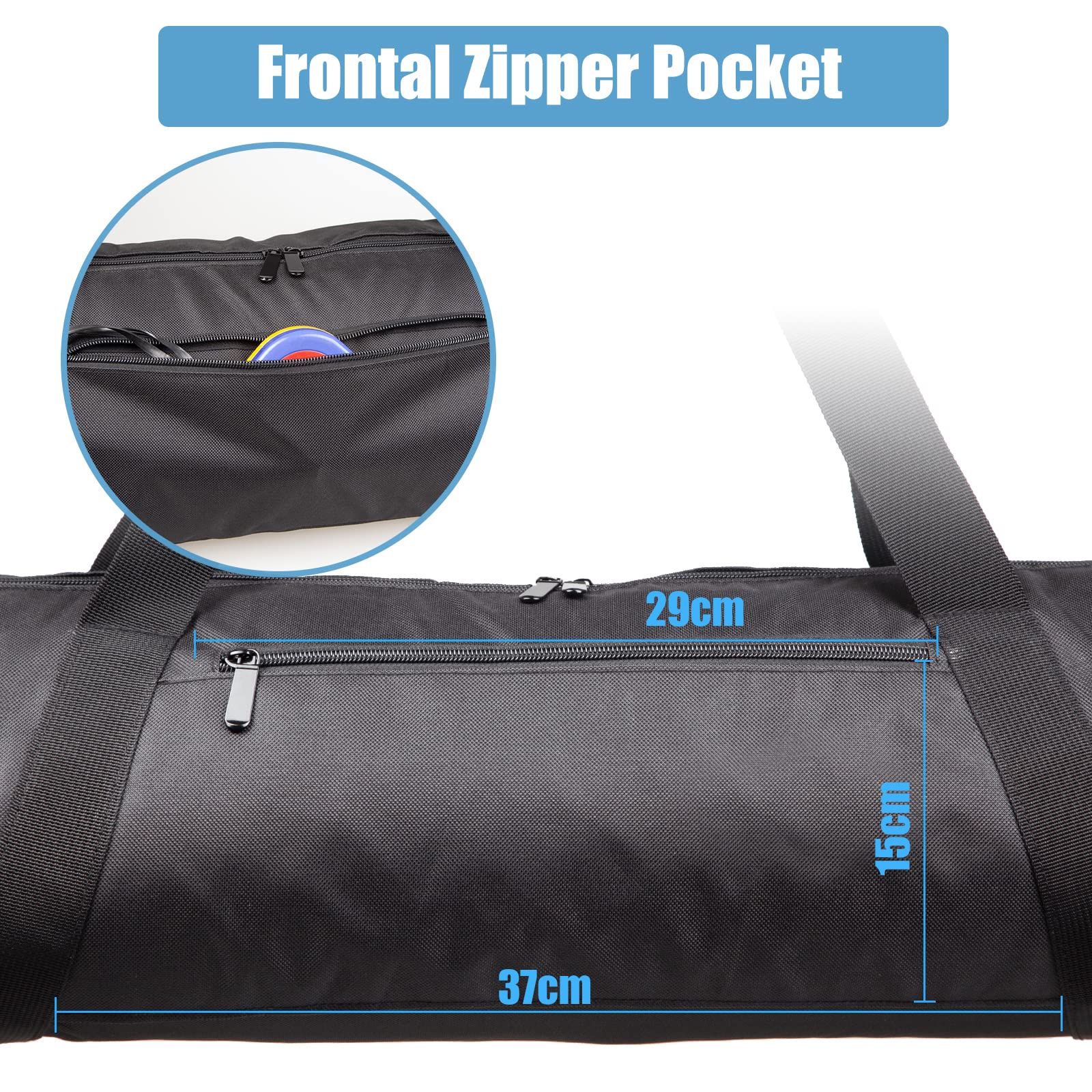Bolsa de transporte para trípode de 47in 1680D de espuma de nailon acolchada para cámara de vídeo, fotografía, estudio, 120 cm, almacenamiento grande