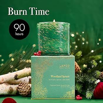 Amazon.com: LAFCO New York Holiday Signature Candle, Woodland