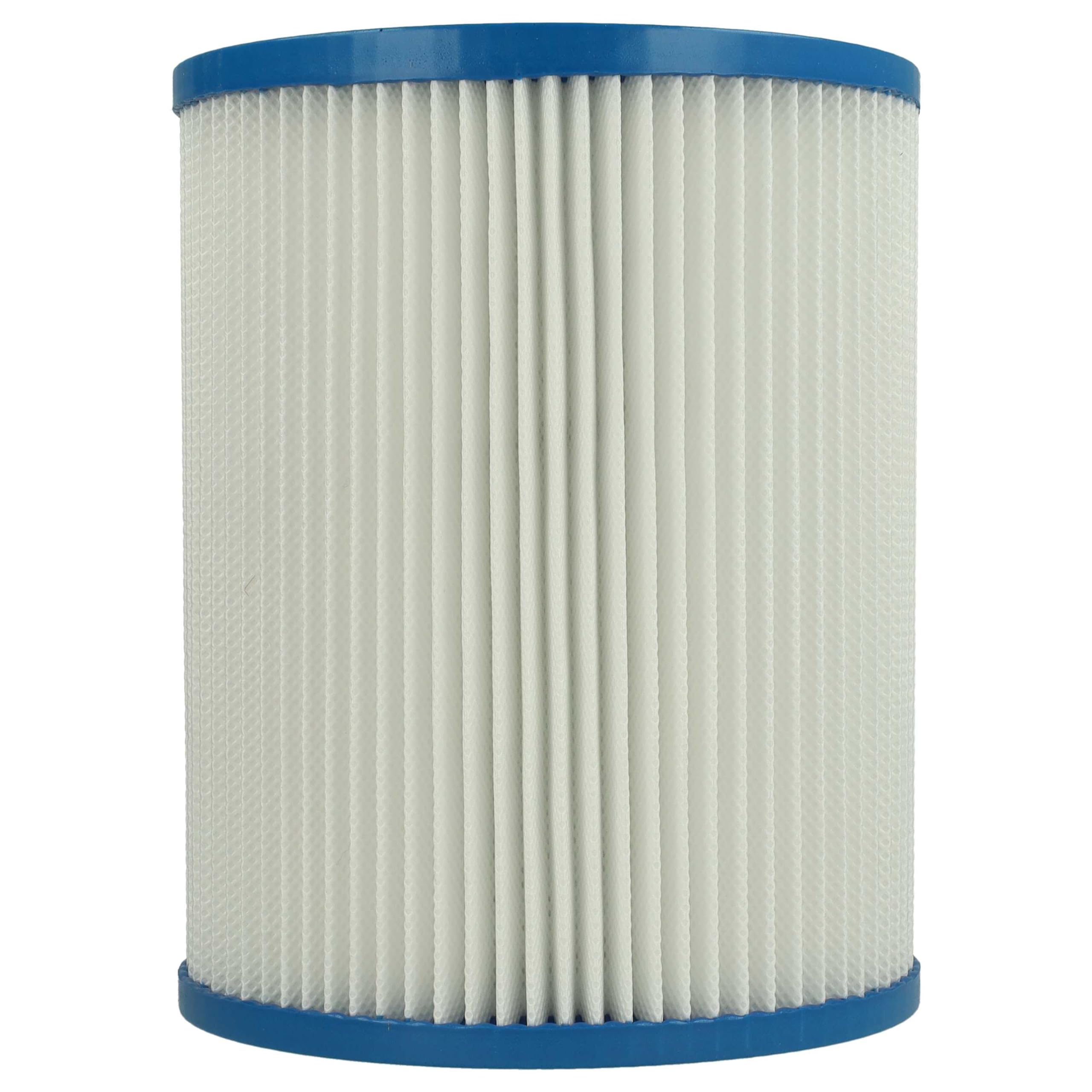 vhbw 4x Filtro plisado compatible con Fein Dustex 40, 25 aspiradora - blanco lavable
