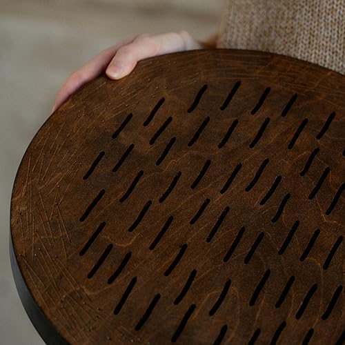 Miniatura 76 de Disco de cascada de 20 pulgadas meditativo de madera para baño de sonido relajante forma de géiser (sin bolsa)