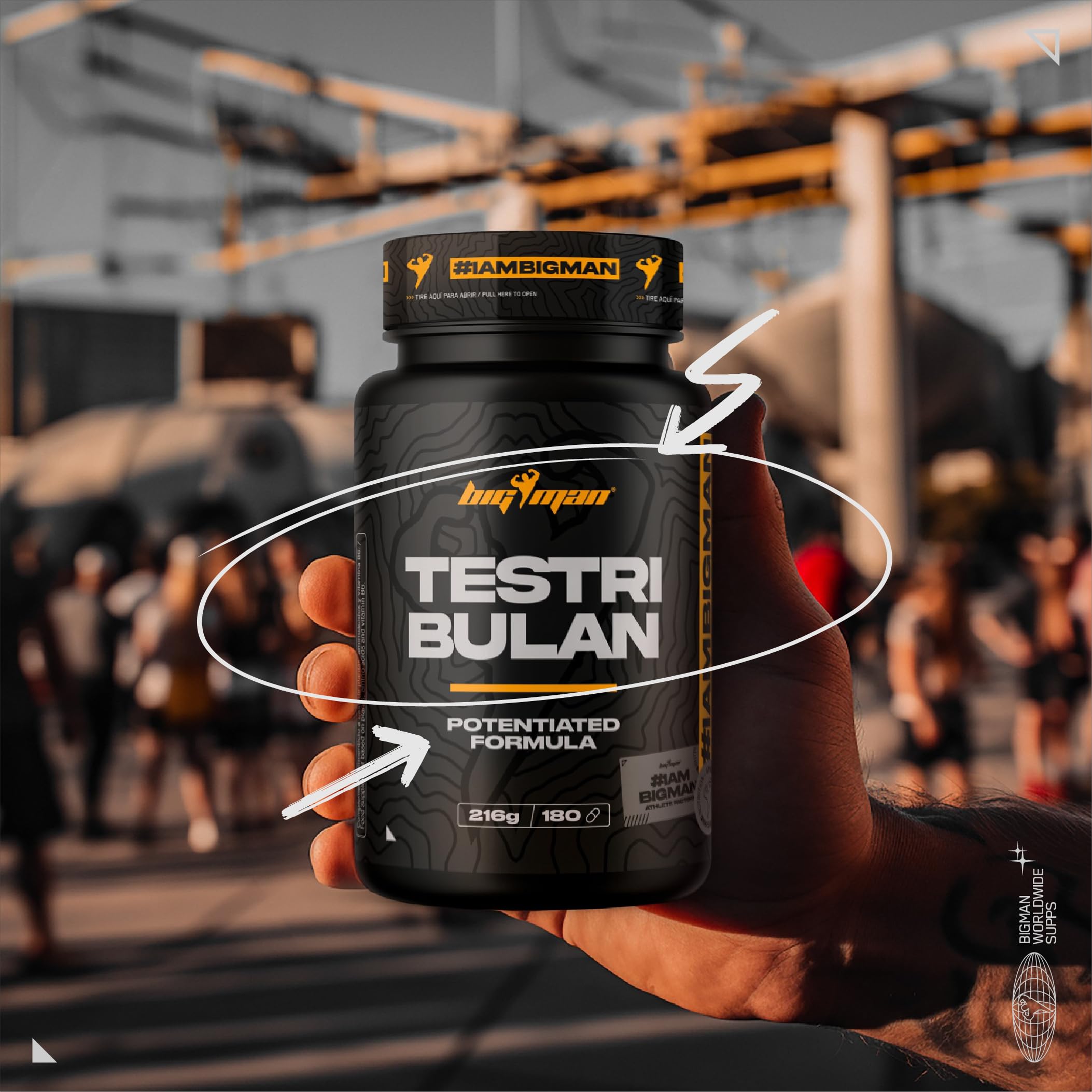 BigMan | Testribulan 180 Comp | Precursor Testosterona | Entramientos Intensos | Recuperación Rapida | Aumento Libido |