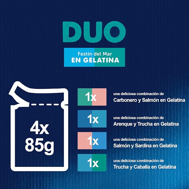 Foto 4 de 8 de Felix Fantastic Duo Pescados comida húmeda gato 48x85 g