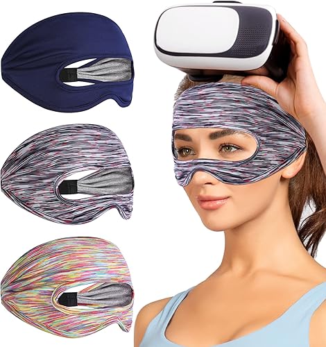 VR Sweat Band for Oculus Quest 2 Face Mask Eye Masks Face Cover for VR Workouts Supernatural VR Sweat Guard for Women Men3pcs