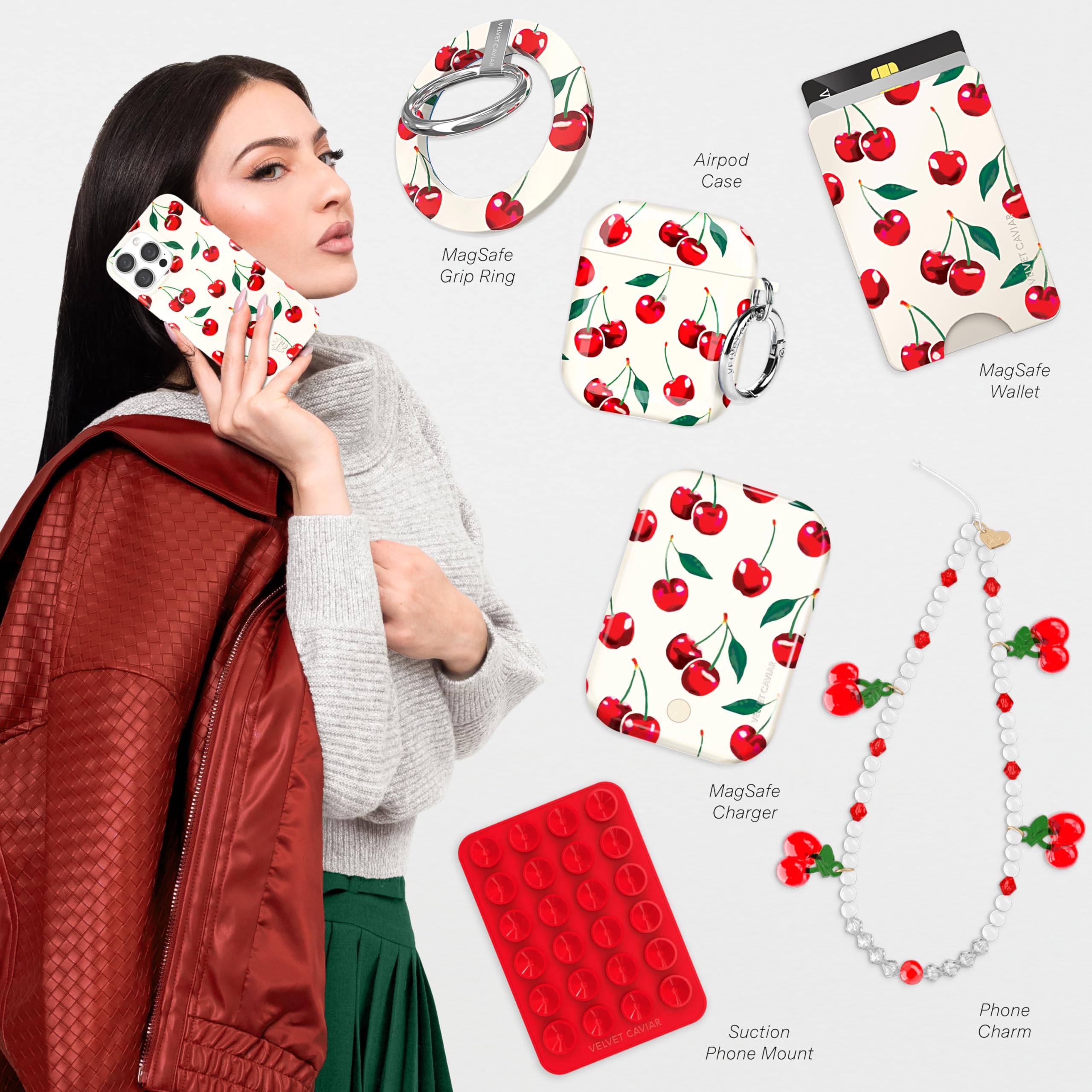 Amazon.com: VELVET CAVIAR for iPhone 13 Pro Max Case Cherry