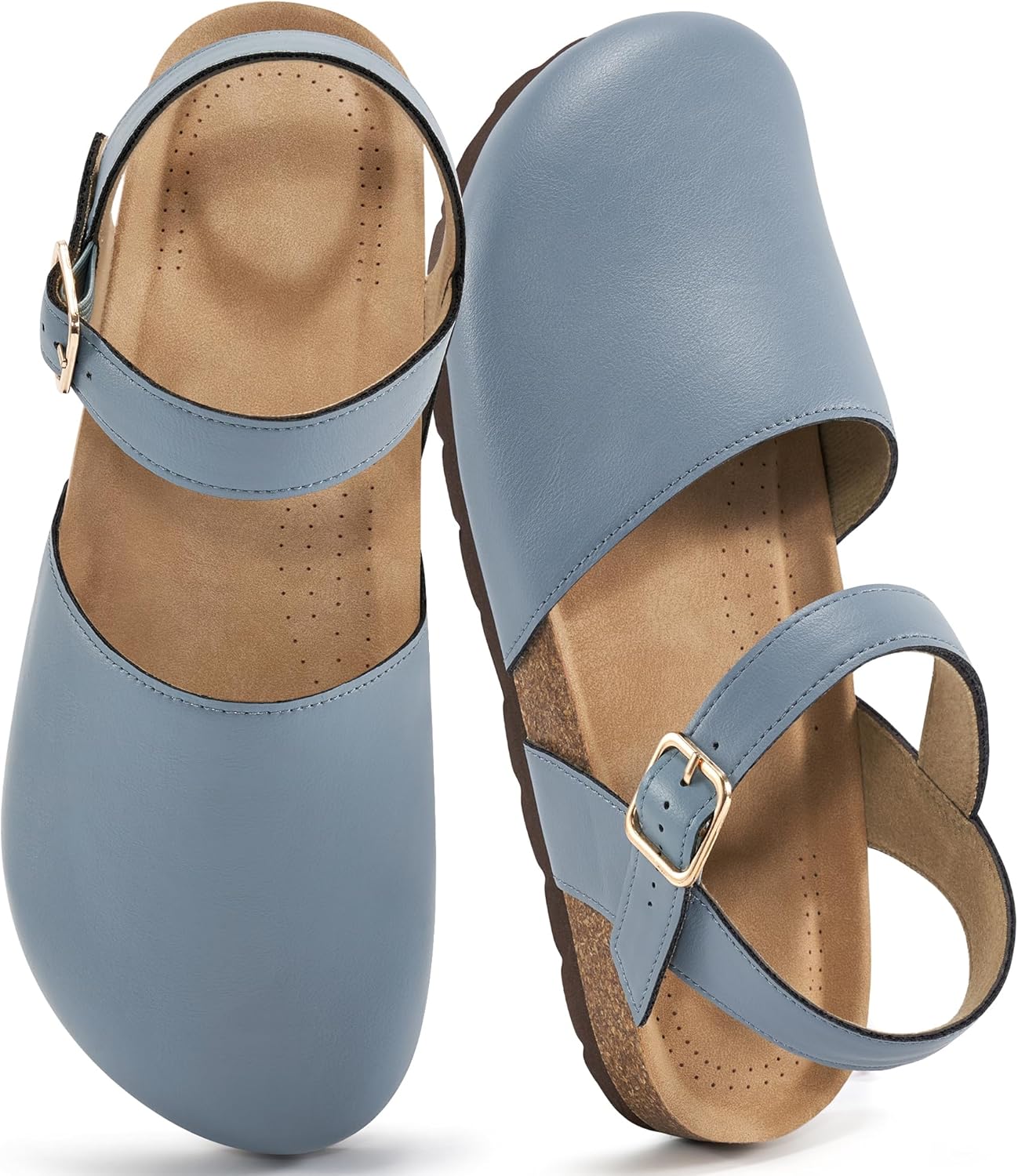 Alicegana Women Closed Toe Sandals - Arch Support