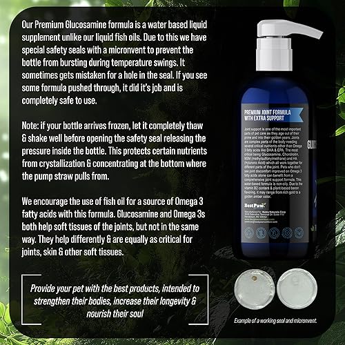 Miniatura 8 de Medicina natural anti-envejecimiento para artritis articular y displasia de cadera, alivio del dolor para perros y gatos de la marca Glucosamina